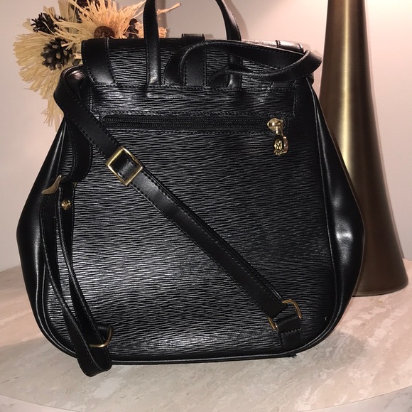 Black Leather Backpack!